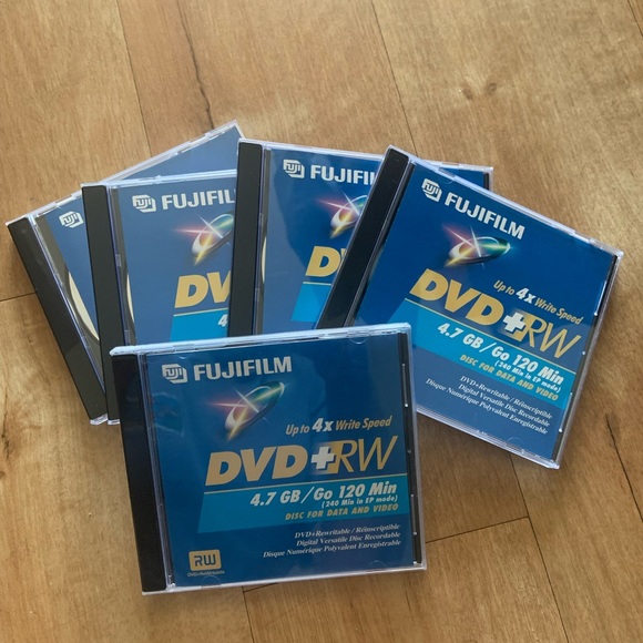 New Fuji-Film 5 DVD + RW Great for Copying. - Picture 2 of 3